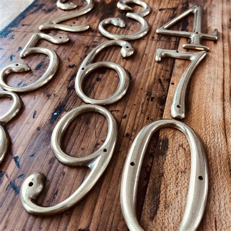 House Numbers – Antique Brass 